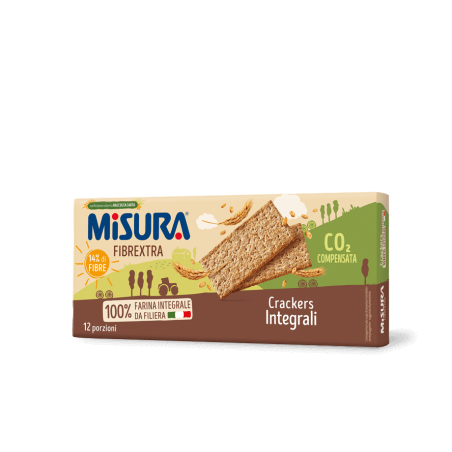 MISURA CRACKERS INTEGRALI FIBRE EXTRA 400 GR.