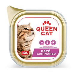 QUEEN CAT PATE' CON MANZO IN VASCHETTA 100 GR.