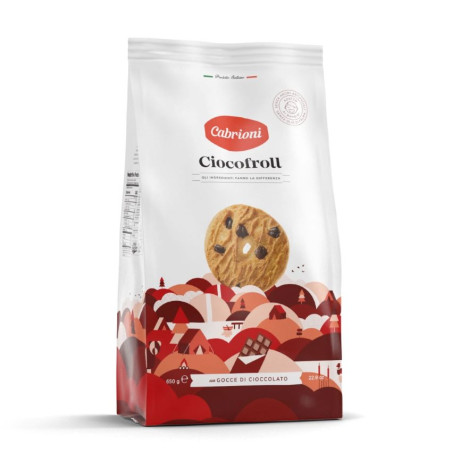 CABRIONI BISCOTTI CON GOCCE DI CIOCCOLATO CIOCOFROLL 650 GR.