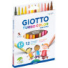 GIOTTO PENNARELLI TURBO COLOR SKIN TONES 12 PEZZI