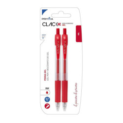 PENNA GEL CLACK 0.7MM 2 PEZZI ROSSO