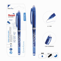 PENNA CANCELLABILE RESET 0.7MM BLU