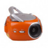 Stereo Portatile Boombox CD AUX-IN Trevi CD 512 Arancio