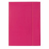 CARTELLINA A 3 LEMBI CON ELASTICO 25X35CM - FUCSIA