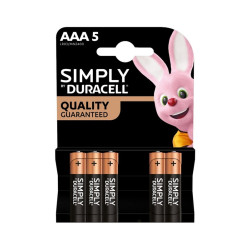 DURACELL PILE SIMPLY AAA X 5