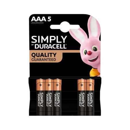 DURACELL PILE SIMPLY AAA X 5