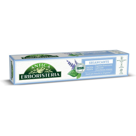 ANTICA ERBORISTERIA DENTIFRICIO SBIANCANTE CON MENTA E SALVIA 75 ML.