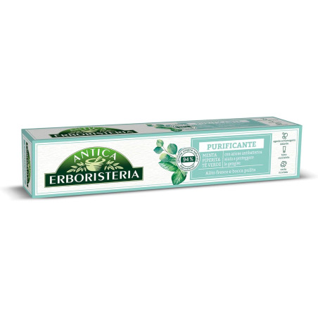 ANTICA ERBORISTERIA DENTIFRICIO PURIFICANTE ALLA MENTA PIPERITA & TÈ VERDE 75 ML.