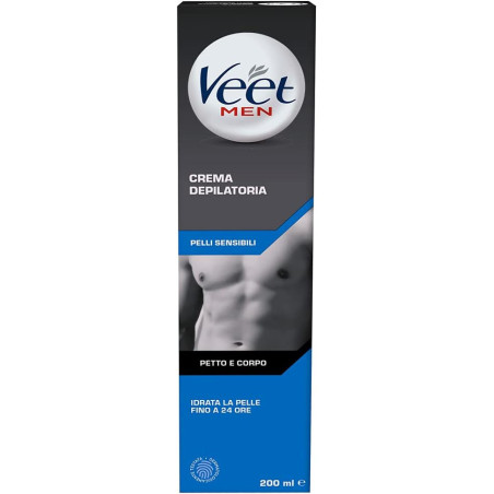 VEET MEN CREMA DEPILATORIA UOMO PER PELLI SENSIBILI 200 ML.