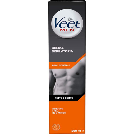 VEET MEN CREMA DEPILATORIA UOMO PER PELLI NORMALI 200 ML.