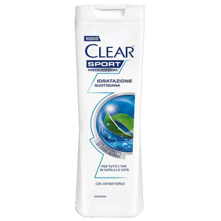 CLEAR SPORT SHAMPOO ANTIFORFORA IDRATAZIONE QUOTIDIANA 225 ML.