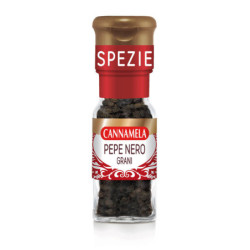 CANNAMELA PEPE NERO IN GRANI IN VETRO 28 GR.