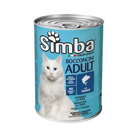 SIMBA CAT BOCCONCINI PER GATTI ADULTI CON TONNO IN LATTINA 415 GR.