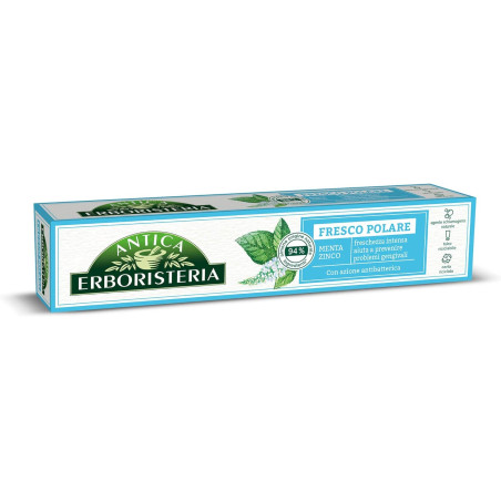 ANTICA ERBORISTERIA DENTIFRICIO FRESCO POLARE CON MENTA E ZINCO 75 ML.