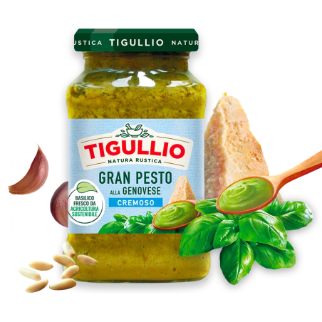 TIGULLIO GRAN PESTO ALLA GENOVESE DELICATO E CREMOSO 190 GR.