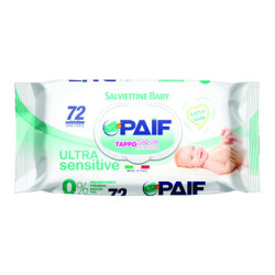 PAIF SALVIETTINE BABY ULTRA SENSITIVE CONFEZIONE DA 72