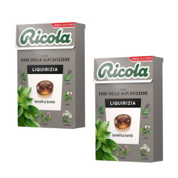 RICOLA CARAMELLE ALLA LIQUIRIZIA 50 GR. - 2 PACCHETTI