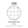 PIGNA MONOCROMO 5M QUADERNINO A5 A QUADRETTI 5MM SENZA MARGINI