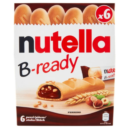 NUTELLA B-READY CONFEZIONE DA 6 PEZZI 132 GR.