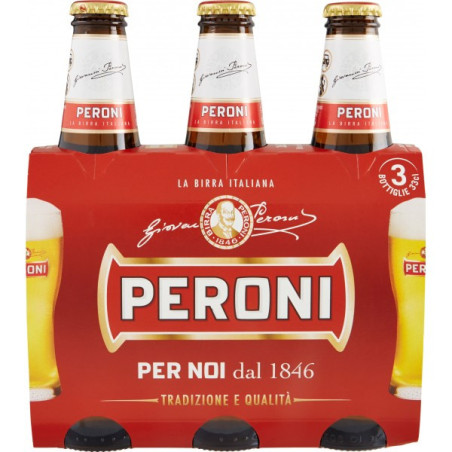 PERONI BIRRA IN BOTTIGLIA VOL. 4,7° 3X33 CL.