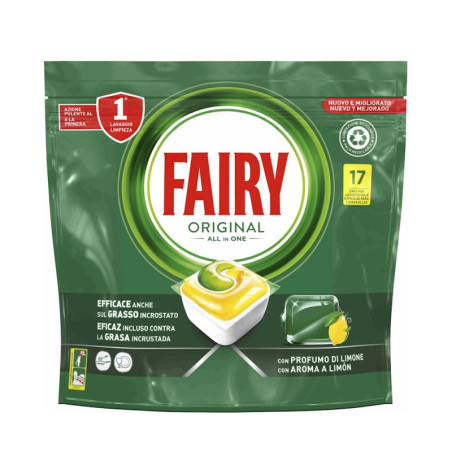 FAIRY ORIGINAL 17 CAPSULE PER LAVASTOVIGLIE AL PROFUMO DI LIMONE