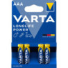 VARTA PILE ALCALINE MINISTILO AAA - BLISTER DA 4 BATTERIE