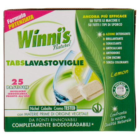 WINNI'S NATUREL TABS LAVASTOVIGLIE AL LIMONE 25 PASTIGLIE