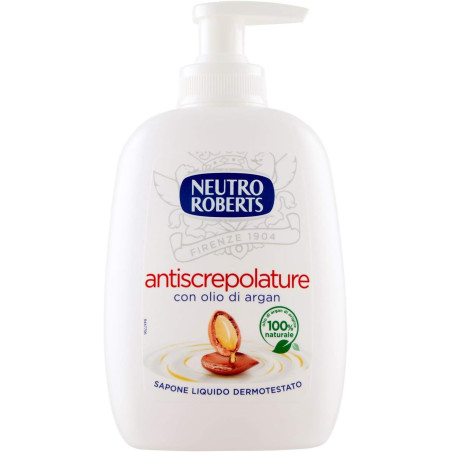 NEUTRO ROBERTS SAPONE PER LE MANI ANTISCREPOLATURE CON OLIO DI ARGAN 200 ML.