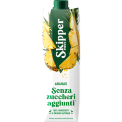 SKIPPER ZUEGG SUCCO DI FRUTTA ALL'ANANAS SENZA ZUCCHERI AGGIUNTI 1 LT.