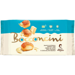 MATILDE VICENZI BOCCONCINI DI PASTA SFOGLIA ALLA CREMA AL LATTE E CIOCCOLATO BIANCO 100 GR.