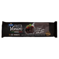 SCOTTI PASTA VENERE SPAGHETTI DI GRANO DURO INTEGRALE E FARINA DI RISO NERO 400 GR.