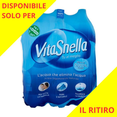 VITASNELLA ACQUA OLIGOMINERALE NATURALE 6x1.5 LT.