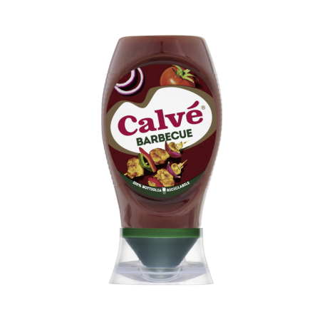 CALVÉ SALSA BARBECUE TOP DOWN 250 ML.