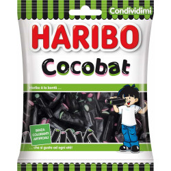 HARIBO CARAMELLE GOMMOSE RIPIENE COCOBAT GUSTO LIQUIRIZIA IN BUSTA 175 GR.