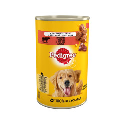 PEDIGREE BOCCONCINI PER CANI IN GELATINA CON MANZO 400 GR.