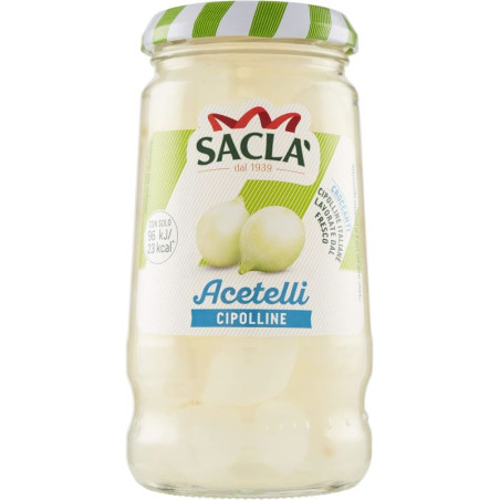 SACLÀ ACETELLI CIPOLLINE SOTTACETO CROCCANTI LAVORATE DAL FRESCO 300 GR.