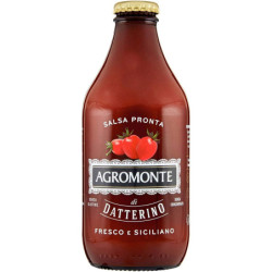 AGROMONTE SALSA PRONTA DI POMODORO DATTERINO FRESCO E SICILIANO IN BOTTIGLIA 330 GR.