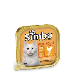 SIMBA CAT PATÉ PER GATTI ADULTI CON POLLO IN VASCHETTA 100 GR.