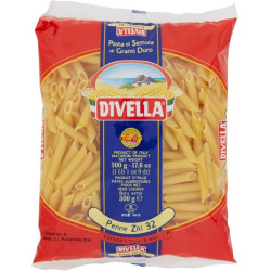 DIVELLA PENNE ZITI LISCE N°32 500 GR.