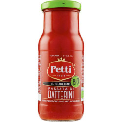 PETTI PASSATA DI DATTERINI BIO CON IL 100% POMODORO TOSCANO BIOLOGICO 350 GR.