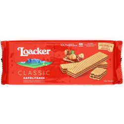 LOACKER WAFERS CLASSICI NAPOLITANER CON CREMA ALLA NOCCIOLA 175 GR.