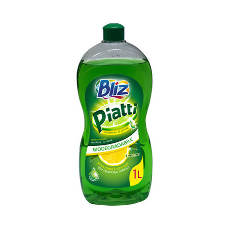 BLIZ DETERSIVO PER PIATTI CONCENTRATO BIODEGRADABILE AL LIMONE 1 LT.