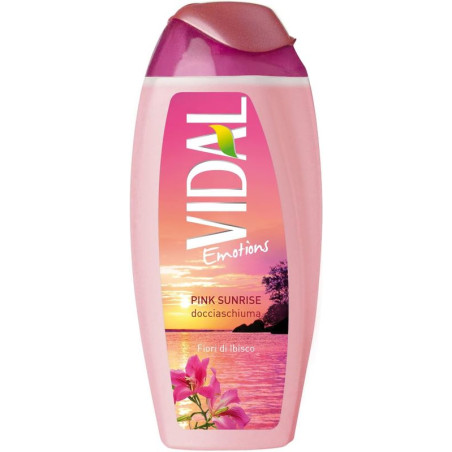 VIDAL EMOTIONS PINK SUNRISE DOCCIASCHIUMA AI FIORI DI IBISCO 250 ML.