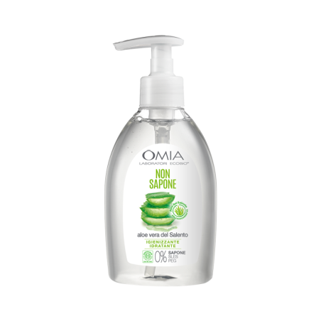 OMIA NON SAPONE CON ALOE VERA DEL SALENTO IGIENIZZANTE E IDRATANTE 0% SAPONE 300 ML.