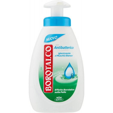 BOROTALCO SAPONE PEL LE MANI CON ANTIBATTERICO IGIENIZZANTE AL MUSCHIO BIANCO 250 ML.