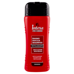 INTESA POUR HOMME BAGNO DOCCIA SHAMPOO RIVITALIZZANTE IDRATAZIONE QUOTIDIANA AL GINSENG 500 ML.