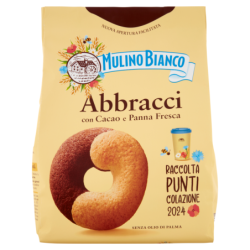 MULINO BIANCO BISCOTTI ABBRACCI CON CACAO E PANNA FRESCA 700 GR.