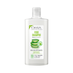 OMIA FISIO SHAMPOO ECOBIOLOGICO ALL'ALOE VERA DEL SALENTO IDRATANTE PER CAPELLI NORMALI 0% SILICONI 200 ML.