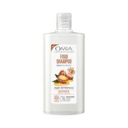 OMIA FISIO SHAMPOO ECOBIOLOGICO ALL'OLIO DI ARGAN DEL MAROCCO NUTRIENTE E LISCIANTE PER CAPELLI SECCHI 0% SILICONI 250 ML.