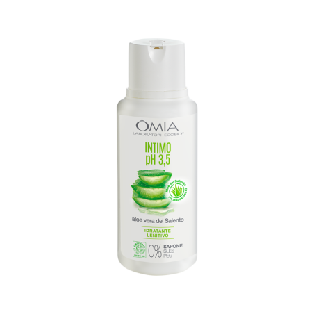 OMIA DETERGENTE INTIMO PH 3,5 ECO BIOLOGICO IDRATANTE LENITIVO CON ALOE VERA DEL SALENTO 0% SAPONE 250 ML.